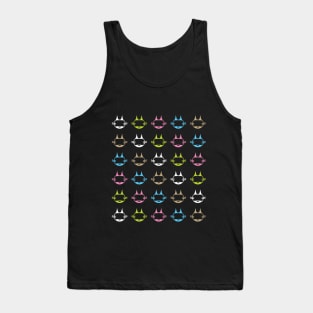 Cats head colored Tank Top